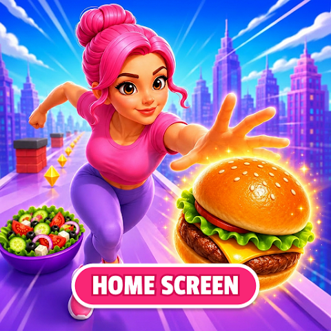 Buns and Bounce Home Screen